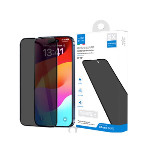 Brave Privacy Screen Protector for iPhone 15 Pro Max