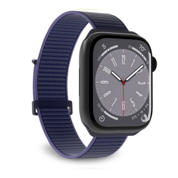 Puro Apple Watch Band 42-49 Mm Nylon Wristband, S. Blue