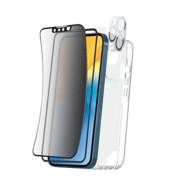 LEVORE Screen protection iPhone 15 PRO 6 in 1 for Privacy - LSM52