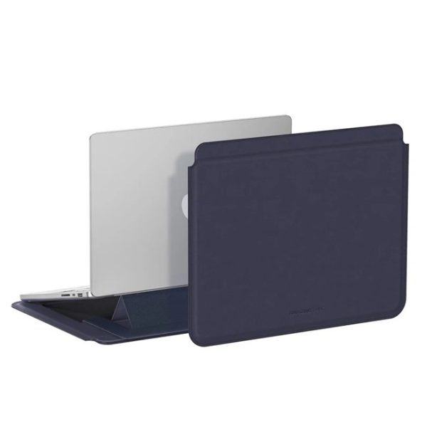 Amazing Thing Matte PRO MAG Sleeve with Stand Case Cover for Macbook PRO 14/13 inch and Macbook Air 13.6/13 inch - Black