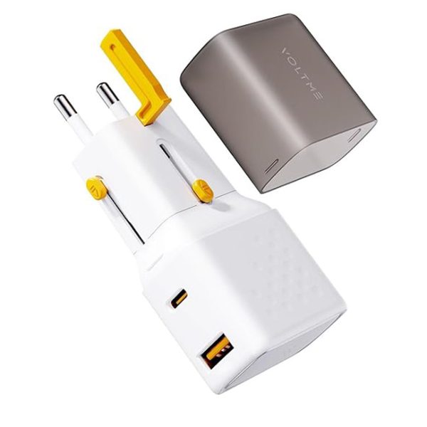 VOLTME VITO Go EzTravel 35W Dual Port Fast USB Charger Plug, GaN III USB C Charger Adapter-White