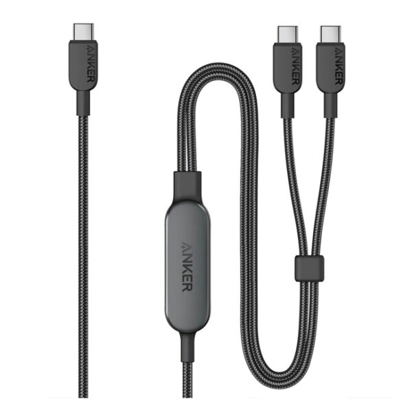 Anker 2-in-1 USB-C to USB-C Cable 140W (1.2m/4ft) - Black